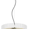 GLOBO Retrofit Pendelleuchte GORLEY 1-flg goldfarbig /opal