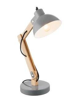 GLOBO Retrofit Schreibtischlampe TANGARIRO grau