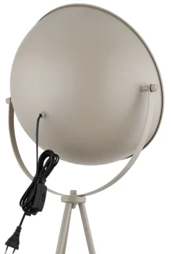 GLOBO Retrofit Tripod Stehlampe TIMO, Metall, Höhe 153,5 cm, E27, Schutzklasse 2, IP20, 40 W, Sandfarbig