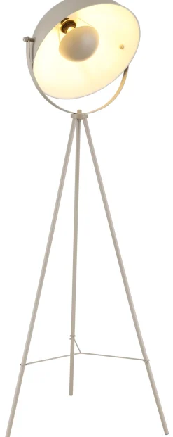 GLOBO Retrofit Tripod Stehlampe TIMO, Metall, Höhe 153,5 cm, E27, Schutzklasse 2, IP20, 40 W, Sandfarbig