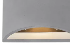 GLOBO Retrofit Wandleuchte TIMO 20 cm grau