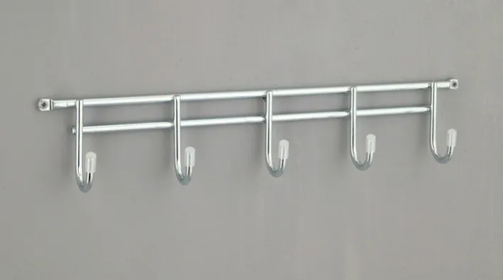 Hakenleiste 32 x 6 x 4 cm Metall silber