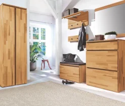 Hakenleiste POUR 80 x 17 cm Kernbuche massiv