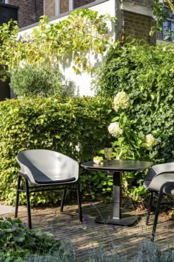 Hartman Gartenstuhl TUBB 2er Set schwarz /grau