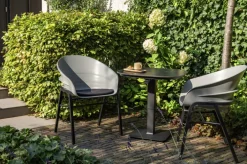 Hartman Gartenstuhl TUBB 2er Set schwarz /grau