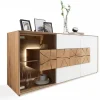 hartmann Sideboard I CAYA 175 x 81 cm Kerneiche /weiß