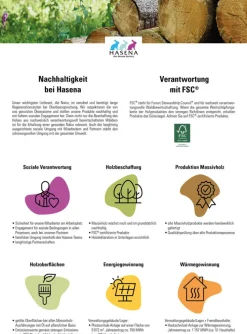 HASENA Bettgestell SIMONE 180 x 200 cm Kernbuche massiv