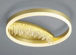 HELL LED Deckenlampe DANA 40 cm messingfarbig