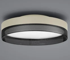 HELL LED Deckenlampe MESH sand /schwarz