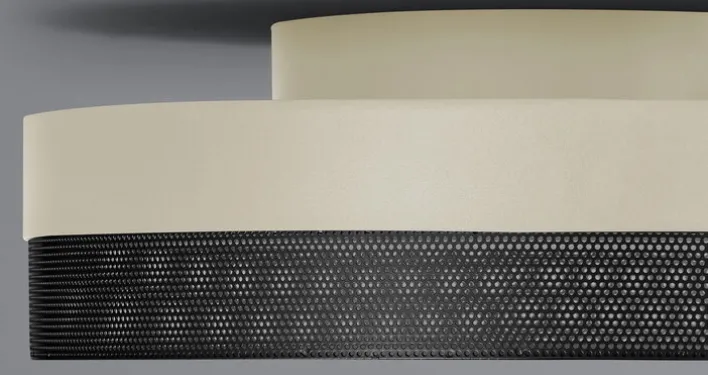 HELL LED Deckenlampe MESH sand /schwarz