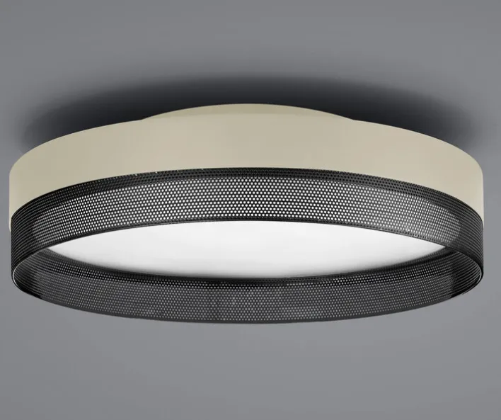 HELL LED Deckenlampe MESH sand /schwarz
