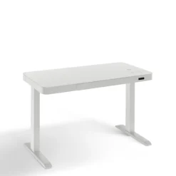 Höhenverstellbarer Schreibtisch BONMEDICO MOVU II weiß