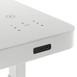 Höhenverstellbarer Schreibtisch BONMEDICO MOVU II weiß