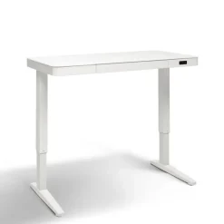 Höhenverstellbarer Schreibtisch BONMEDICO MOVU weiß