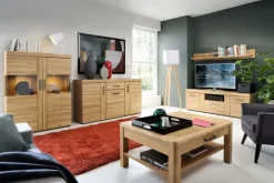 Highboard CORTINA 101,9 x 133 cm Eiche braun