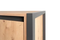 Highboard DENVER 120 x 140 cm braun/ grau