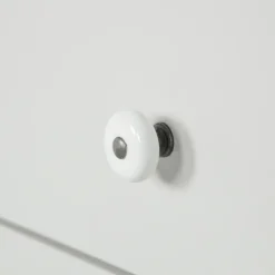 Highboard EVA 93 x 150 cm Kiefer teilmassiv nebelweißes Finish