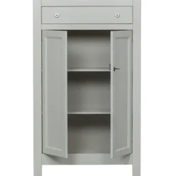Highboard EVA 93 x 150 cm Kiefer teilmassiv nebelweißes Finish