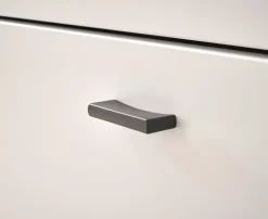 Highboard LONG ISLAND 125 cm weiß/ Wotan Eiche