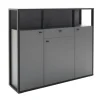 Highboard LUXOR 145 x 121 cm Royal grau/ anthrazit