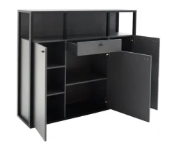 Highboard LUXOR 145 x 121 cm Royal grau/ anthrazit