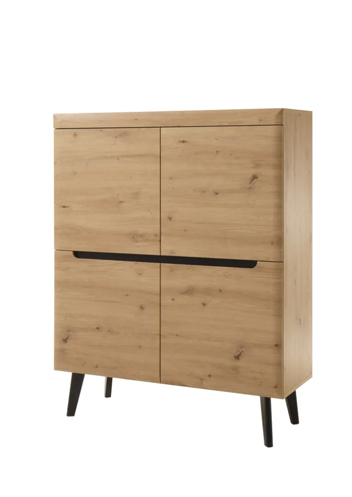 Highboard TORGE 134 cm Artisan Eiche-Dekor