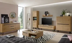 Highboard TORGE 134 cm Artisan Eiche-Dekor