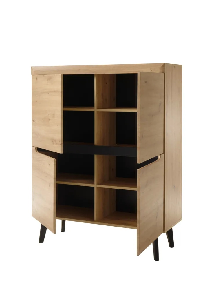 Highboard TORGE 134 cm Artisan Eiche-Dekor