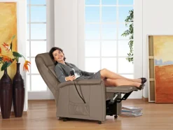 himolla Fernsehsessel MINI-MINI Leder Grau