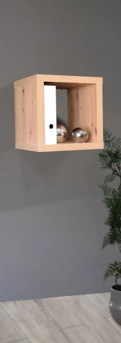 Hängeregal AARON 40 x 40 cm Eiche