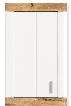 Hängeschrank LAREDO 45 x 76 cm Weiß/ Eiche