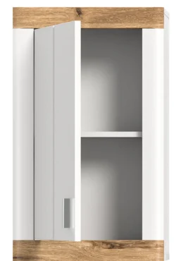 Hängeschrank LAREDO 45 x 76 cm Weiß/ Eiche