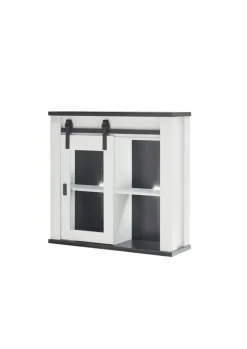 Hängeschrank SHERWOOD ca. 93 x 90 x 31 cm Pinie Weiss Dekor