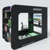 Hochbett MINECRAFT 120 x 200 cm schwarz/ grau