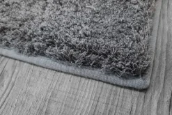 Hochflorteppich SALERNO 67 x 130 cm grau