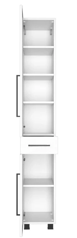 Hochschrank LUZERN 30 x 180 cm Weiß matt