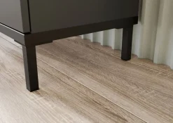 Hochschrank YONKERS 34 x 190 cm Graphit/ Navarra Eiche