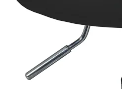 Hocker DIETER schwarz 33 x 50-66 x 33 cm