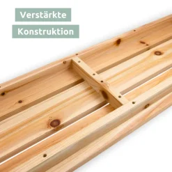 holz4home Gartenbank ALLROUND 118 x 33 cm naturfarbig