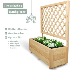 holz4home Pflanzkasten SPALIER 98 x 34 cm Kiefernholz