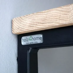 holz4home Wandgarderobe 92 x 22 cm Eiche mit Baumkante