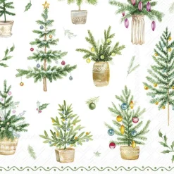 ihr Servietten FESTIVE HOLIDAYS Papier 25 x 25 cm Grün