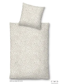 INSPIRATION HOME Satin-Bettwäsche LEO 135 x 200 cm beige