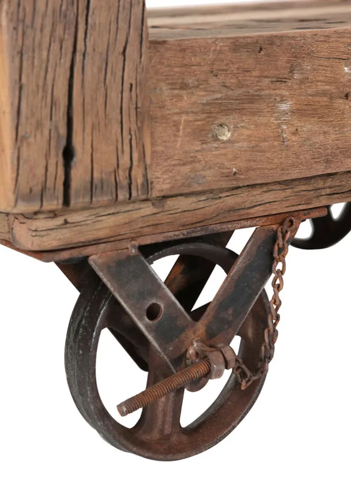 INTERhome Beistelltisch COCINA weiß/ braun