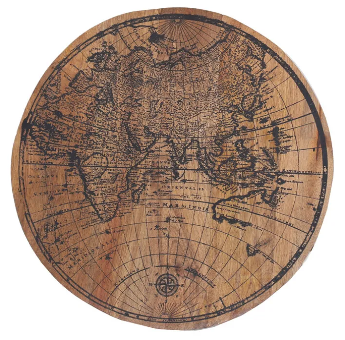 INTERhome Beistelltisch rund OAKLAND 48 cm Mangoholz massiv natur