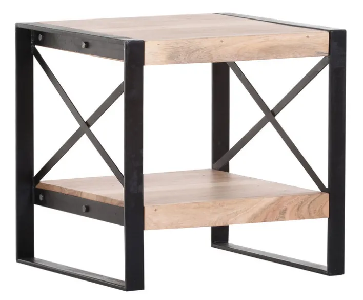 INTERhome Beistelltisch UPTOWN Akazie massiv/ schwarz