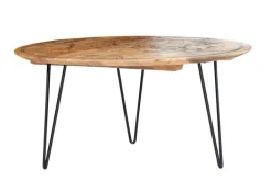 INTERhome Couchtisch OAKLAND 44 cm Mangoholz massiv natur