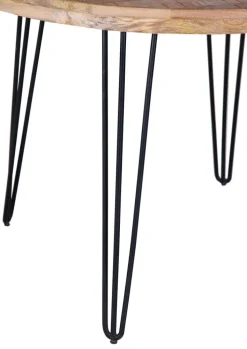 INTERhome Esstisch BALTIC 105 x 76 cm braun / schwarz Mango massiv