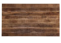 INTERhome Esstisch BARNEY 160 x 90 cm Mango Massivholz/schwarz