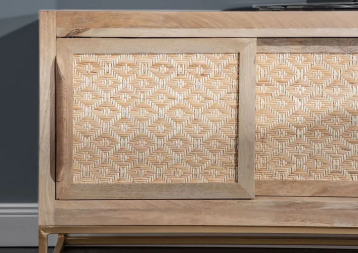 INTERhome Lowboard BAHAR 130 x 55 cm Mango natur